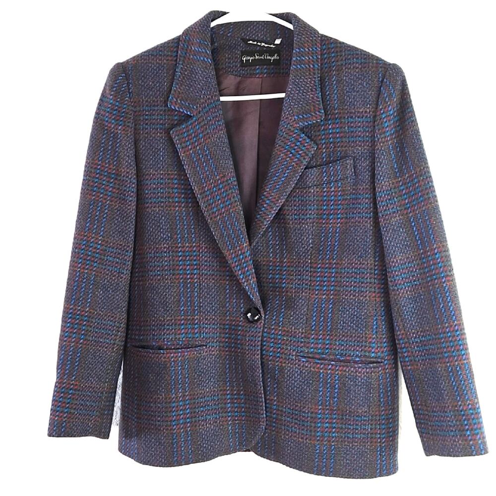 Vintage Gorgio Saint' Angelo women's Pure wool Blazer -Size 6
